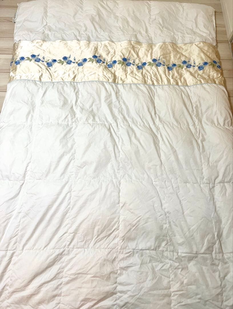 michi 丸八真綿　シルク　ホワイトグースダウン93% 肌掛け布団