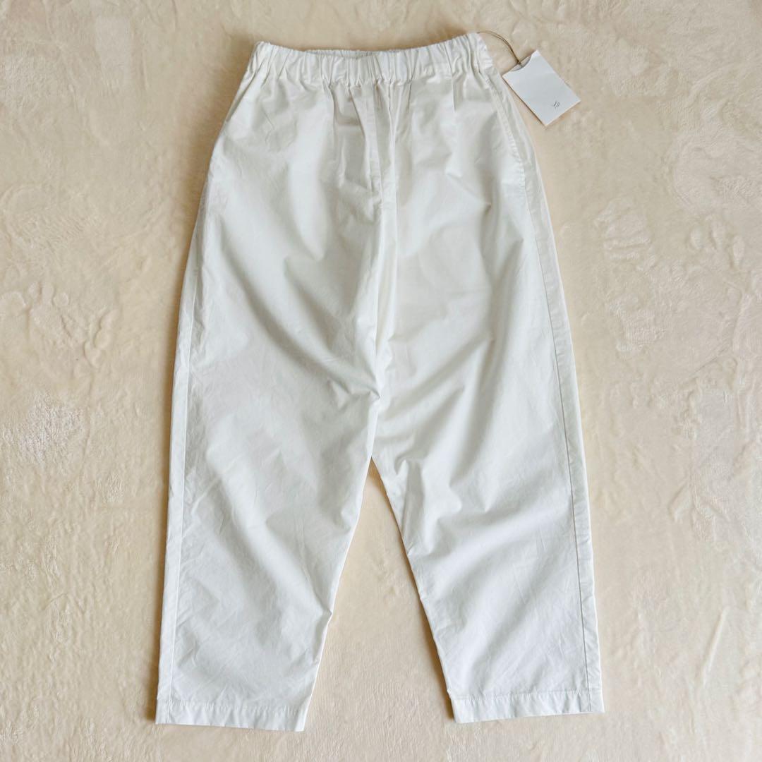 【美品】yoli ヨリ コットンテーパードパンツ ホワイト