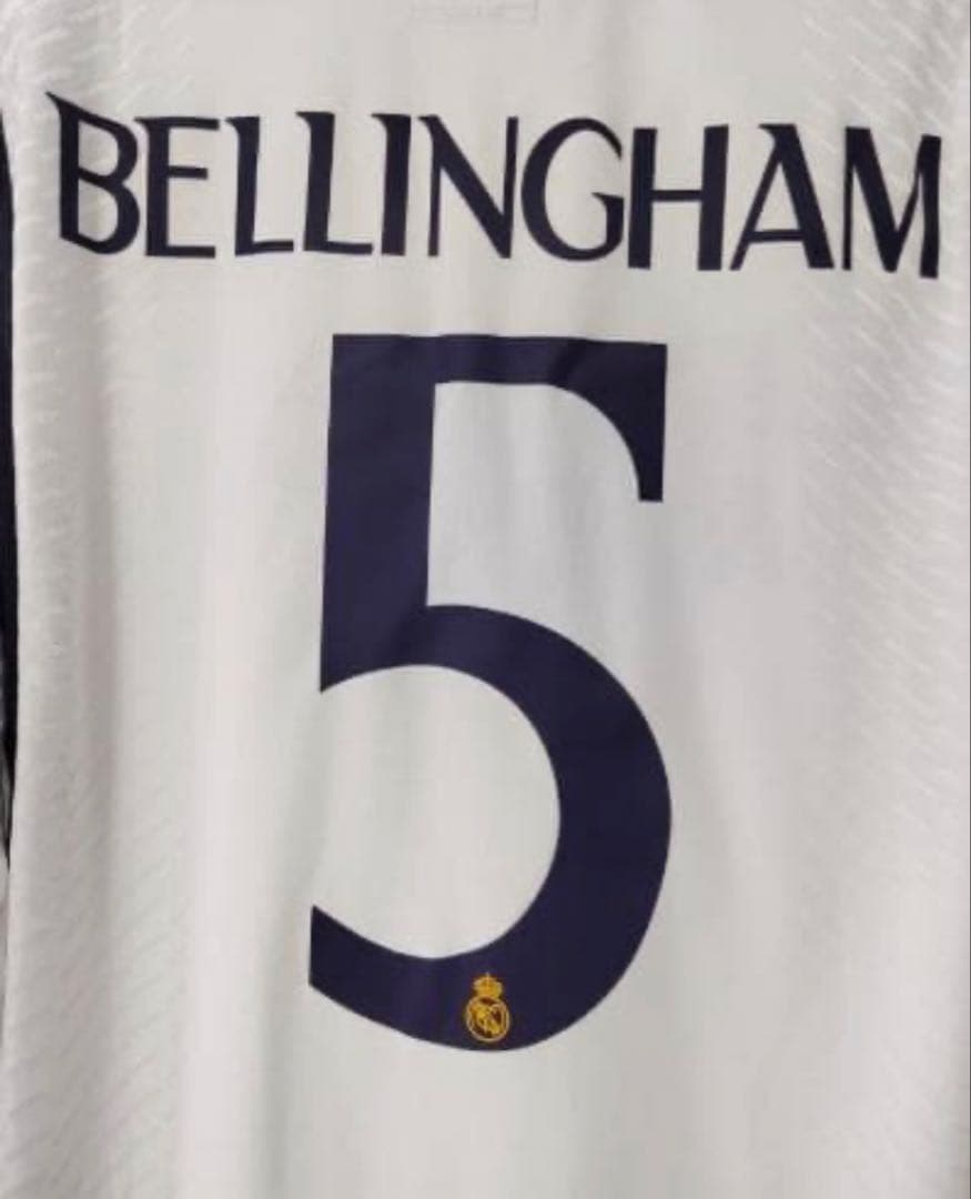2023/24 レアル・マドリード ホーム 長袖ユニフォーム #5 ベリンガム