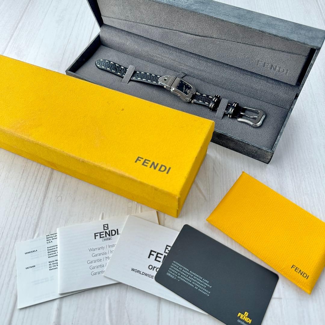 ☆箱付き☆ 555 フェンディ FENDI 新品電池 ブラック クォーツ