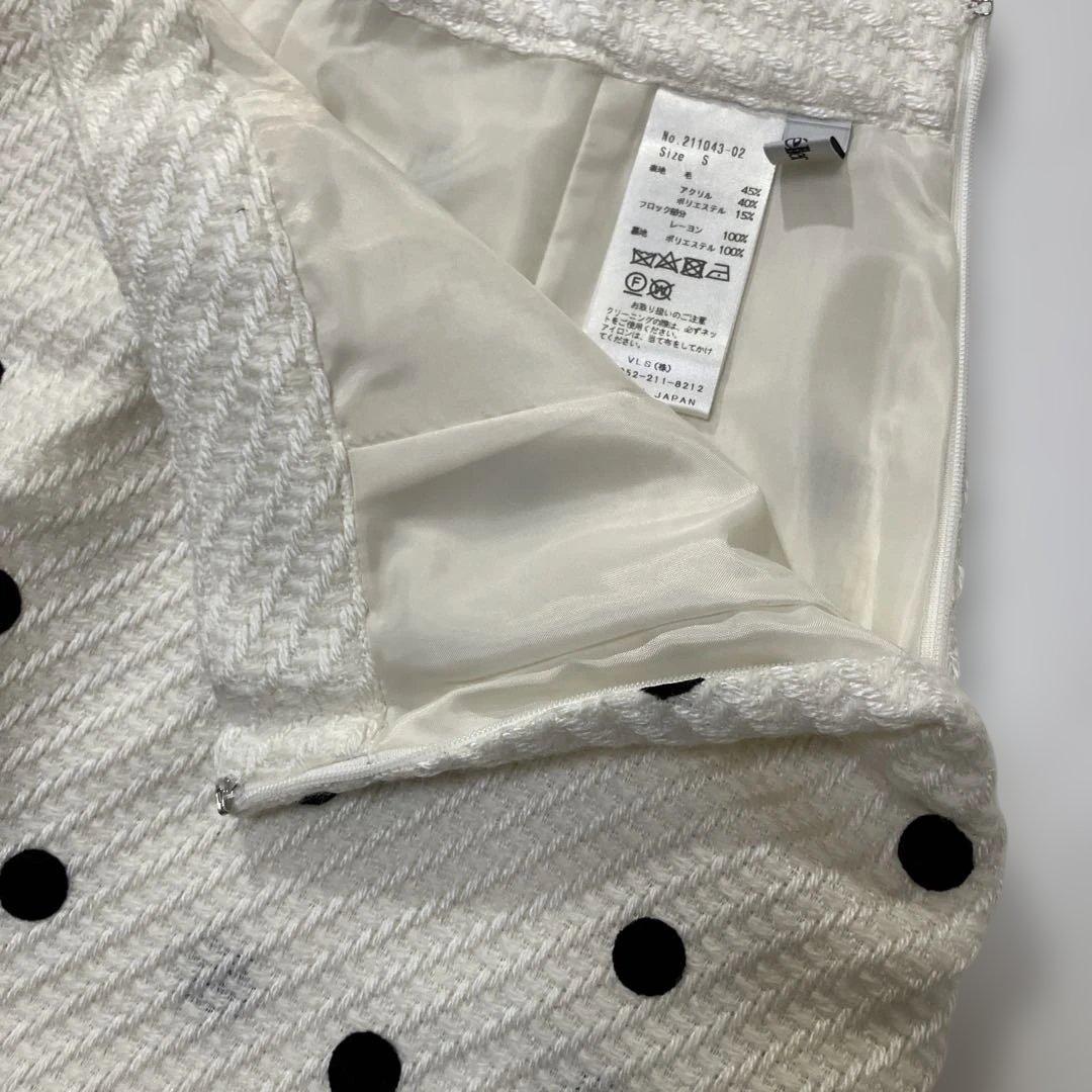 ＊美品＊sheller シェリエ／ツイードドットキュロット