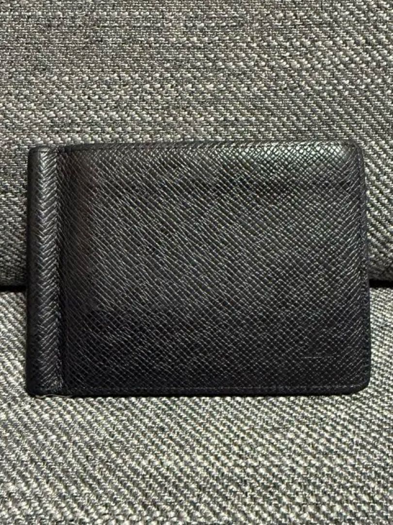 ルイヴィトン ポルトフォイユ パンス マネークリップ 財布 ブラック