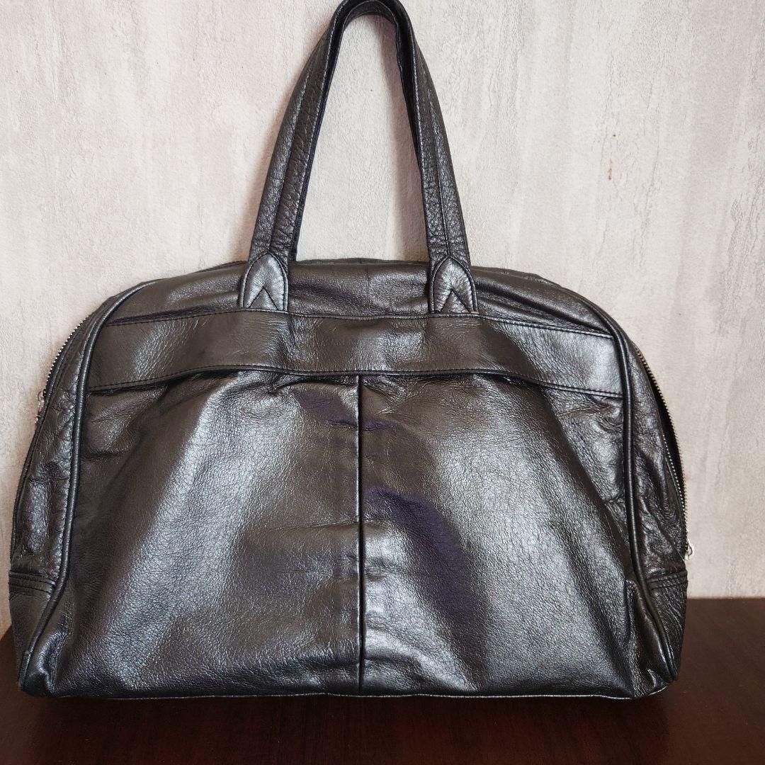 MASAKI MATSUSHIMA ガンメタリック レザー（豚革） バッグ