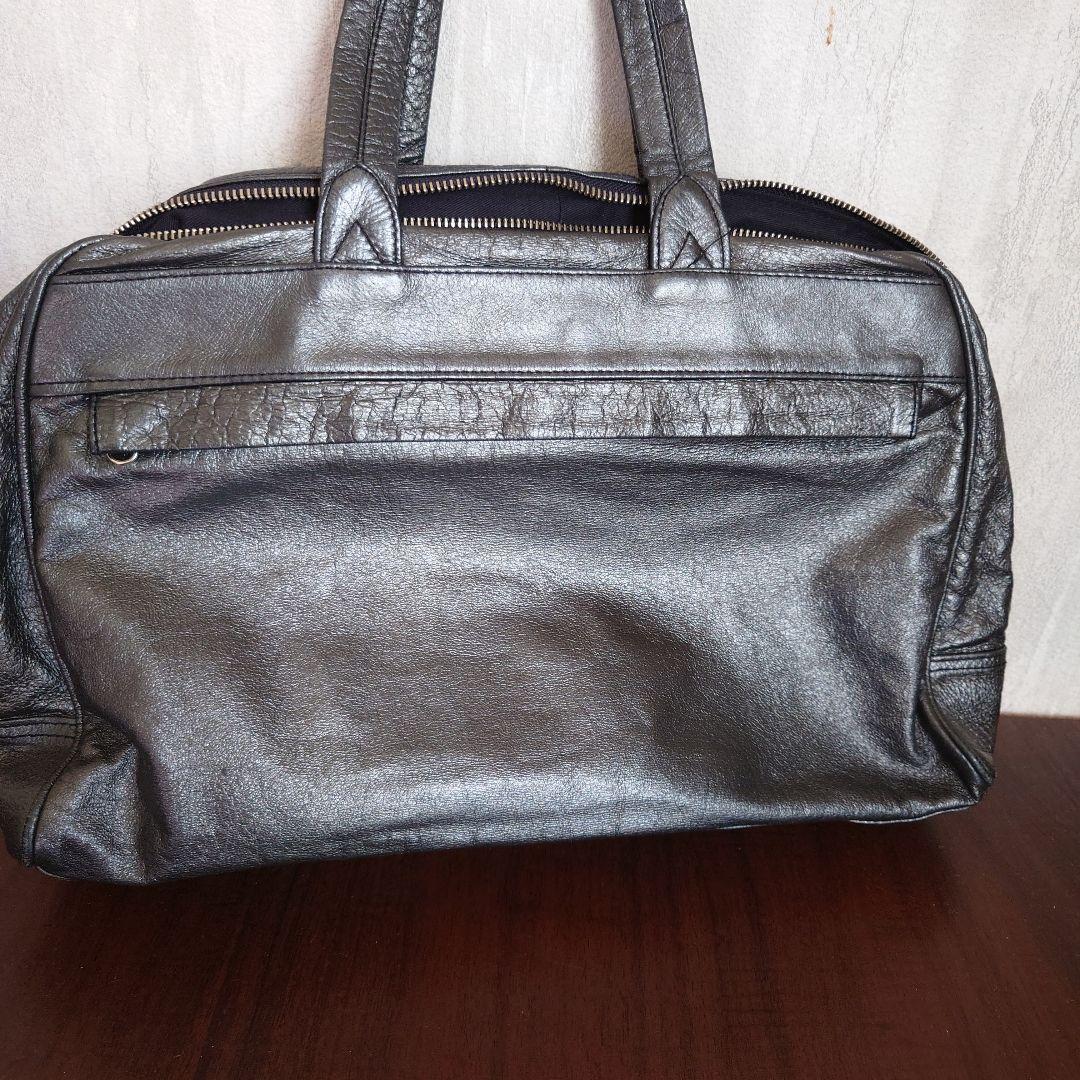 MASAKI MATSUSHIMA ガンメタリック レザー（豚革） バッグ