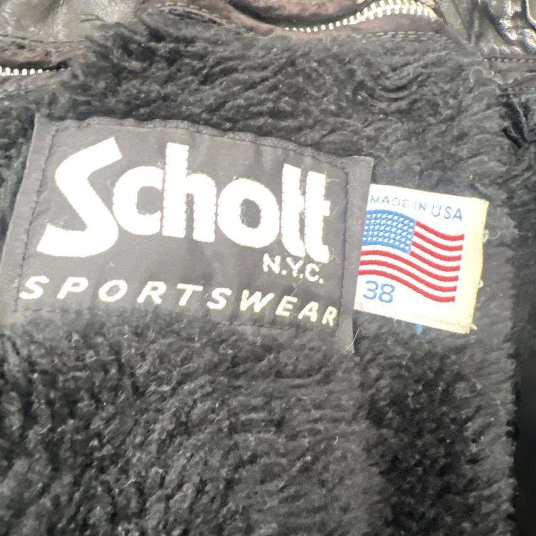 K*）様 Schott G-1 黒 レザー フライトジャケット