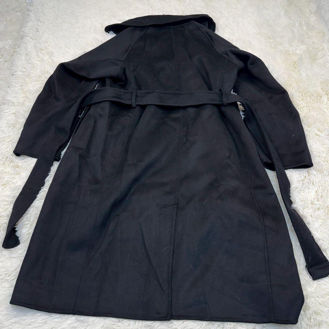 新品タグ付✨ ユニクロ ＋J カシミヤブレンド ラップロングコート M ブラック