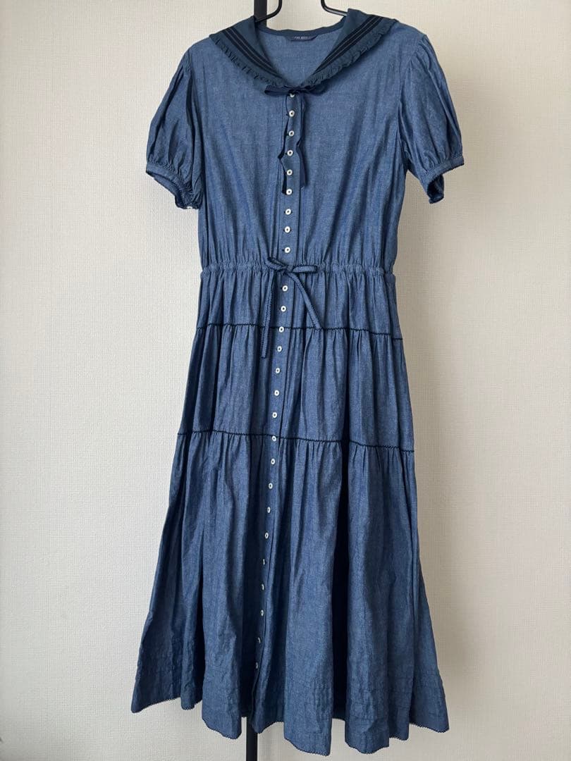 w*+様 ピンクハウス　セーラーカラーワンピース　ネイビー