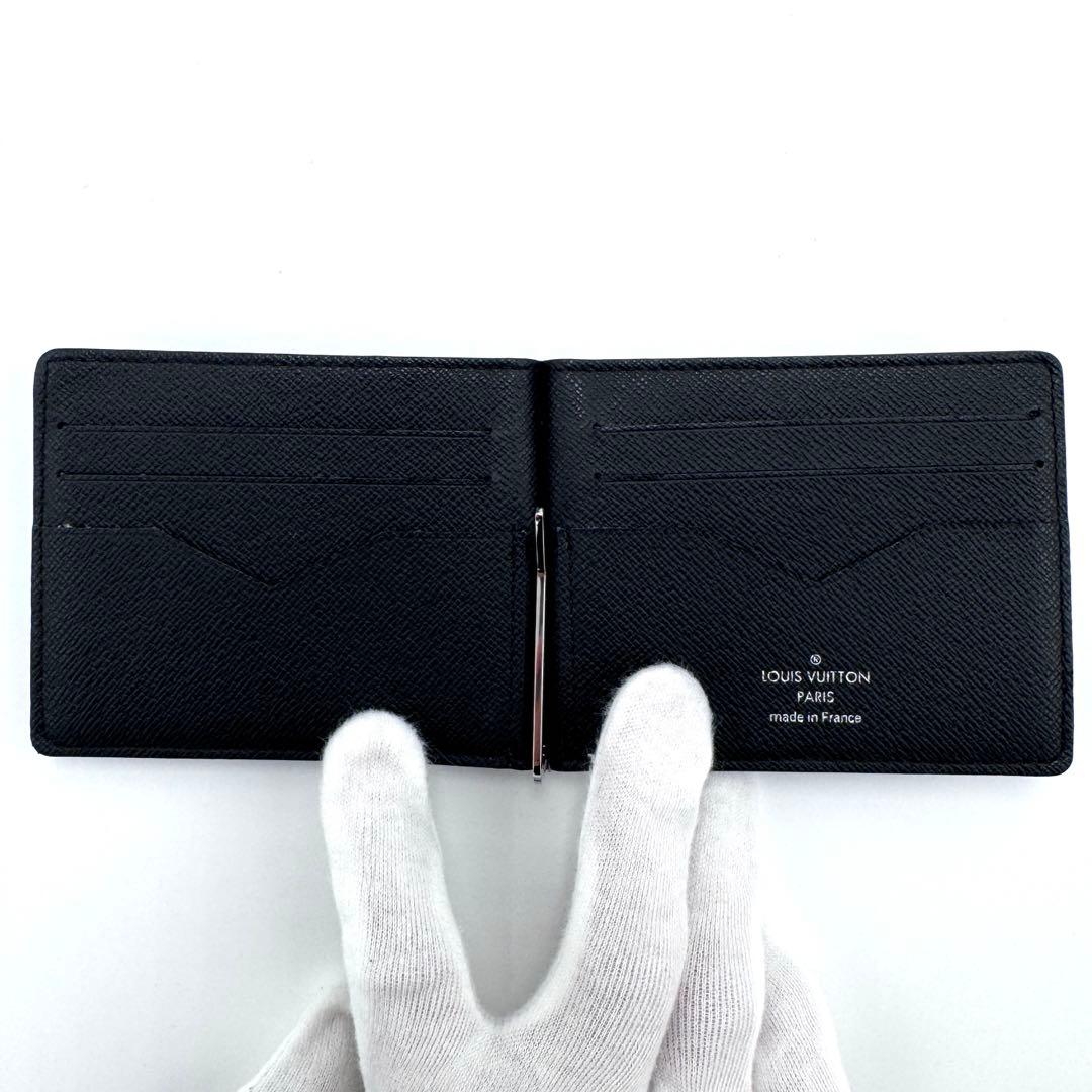 【超美品】ヴィトン タイガ ポルトフォイユ パンス マネークリップ M62978