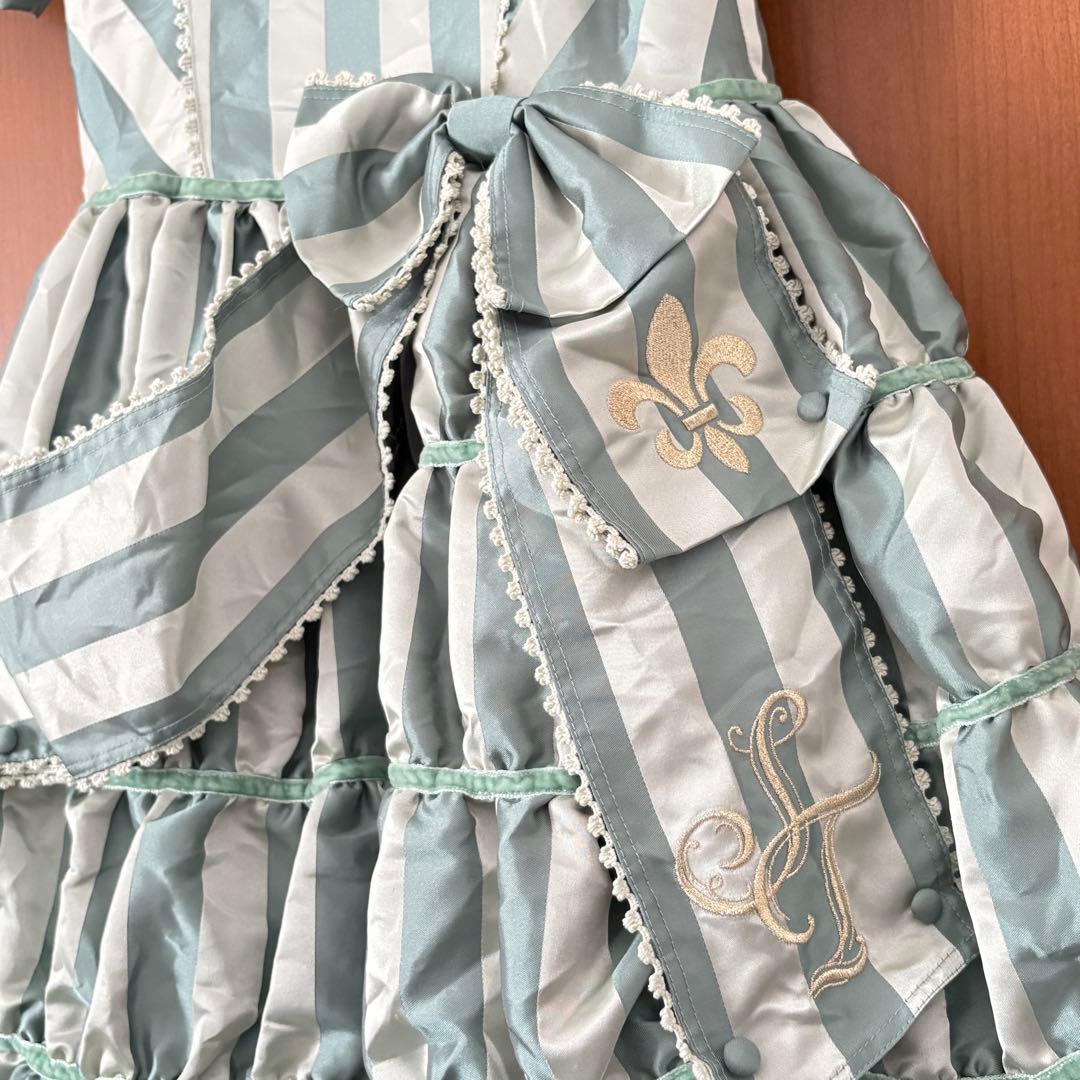 シャーリーテンプル　140 フォーマル　ドレス　グリーン　上品　発表会　アナ雪