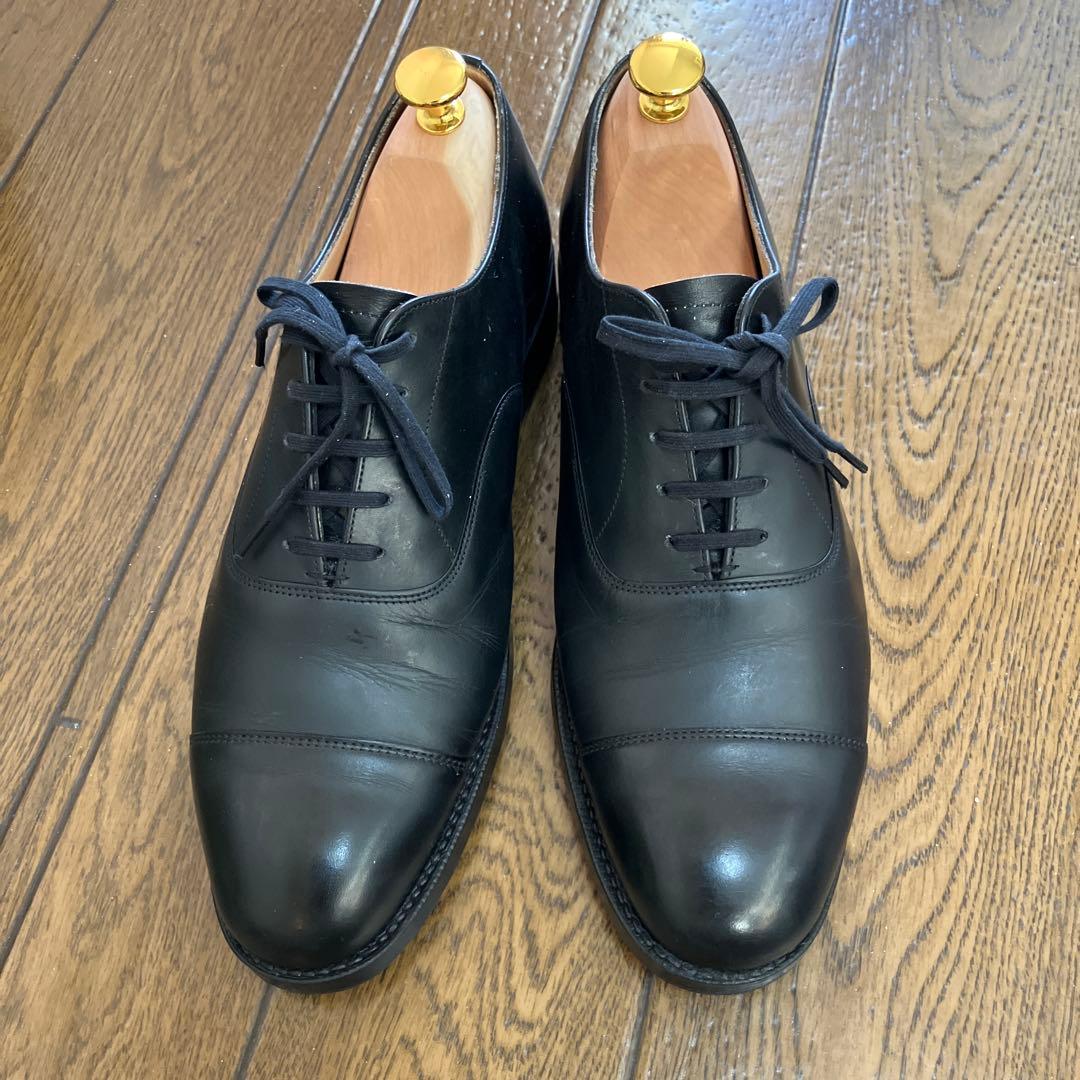 Church's黒 レザードレスシューズ ストレートチップ