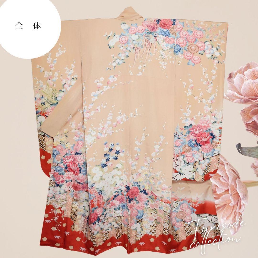 振袖フルセット　ニュアンスピンク　百花繚乱　大人キレイ　上品振袖　成人式