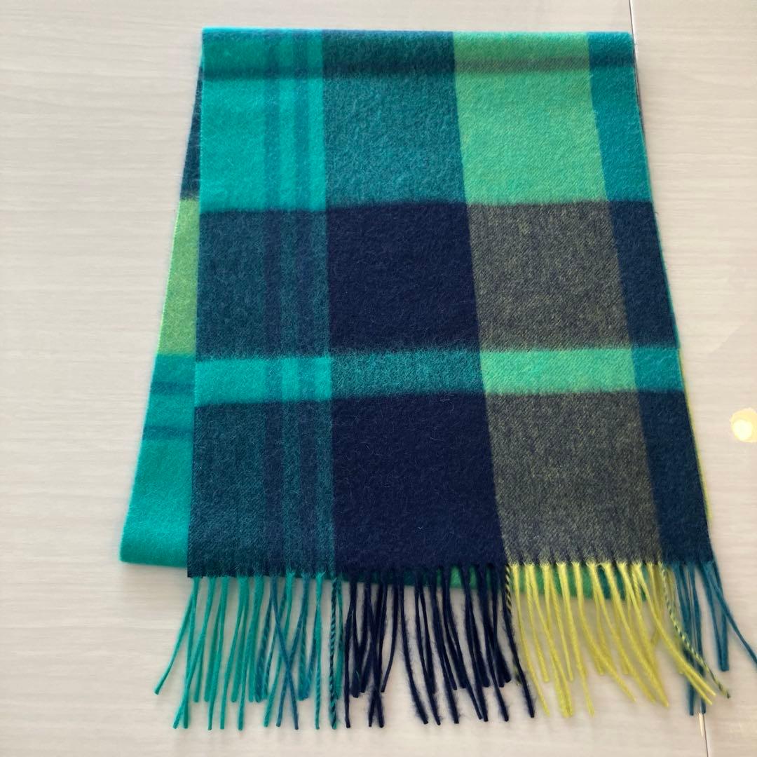 23区　カシミヤチェックマフラー