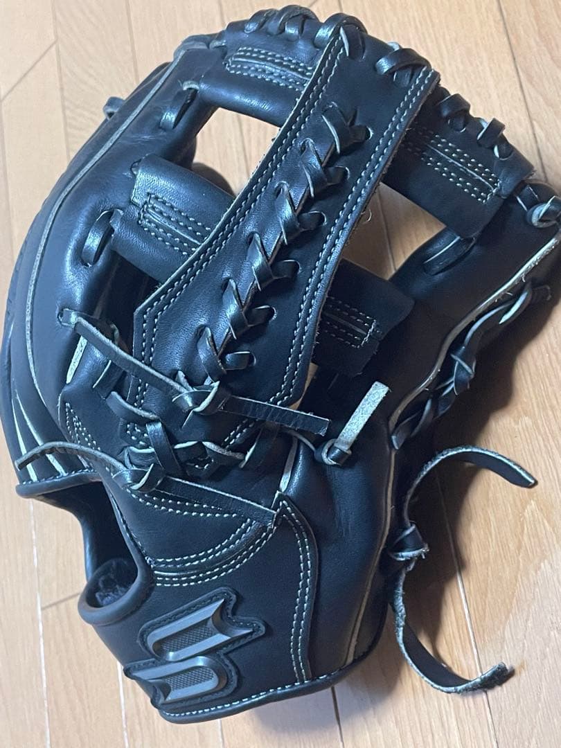 SSKプロエッジ軟式野球グローブ 黒 内野手用