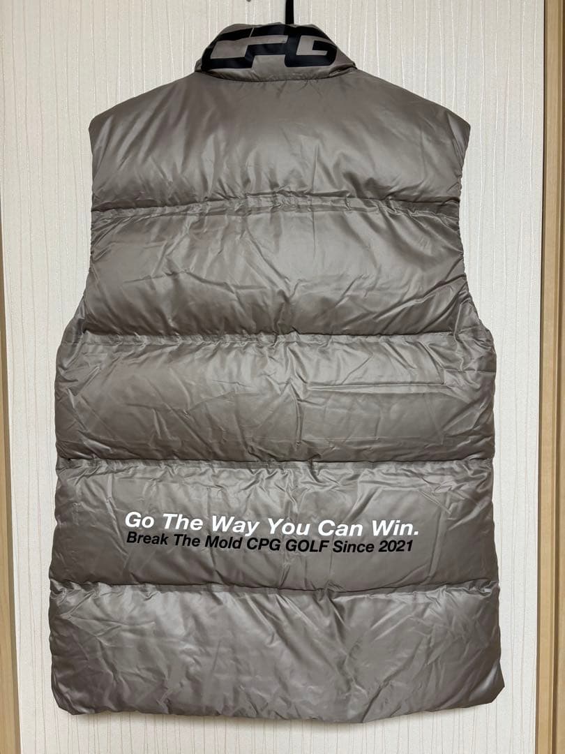 CPG GOLF グレー ダウンベスト　XL