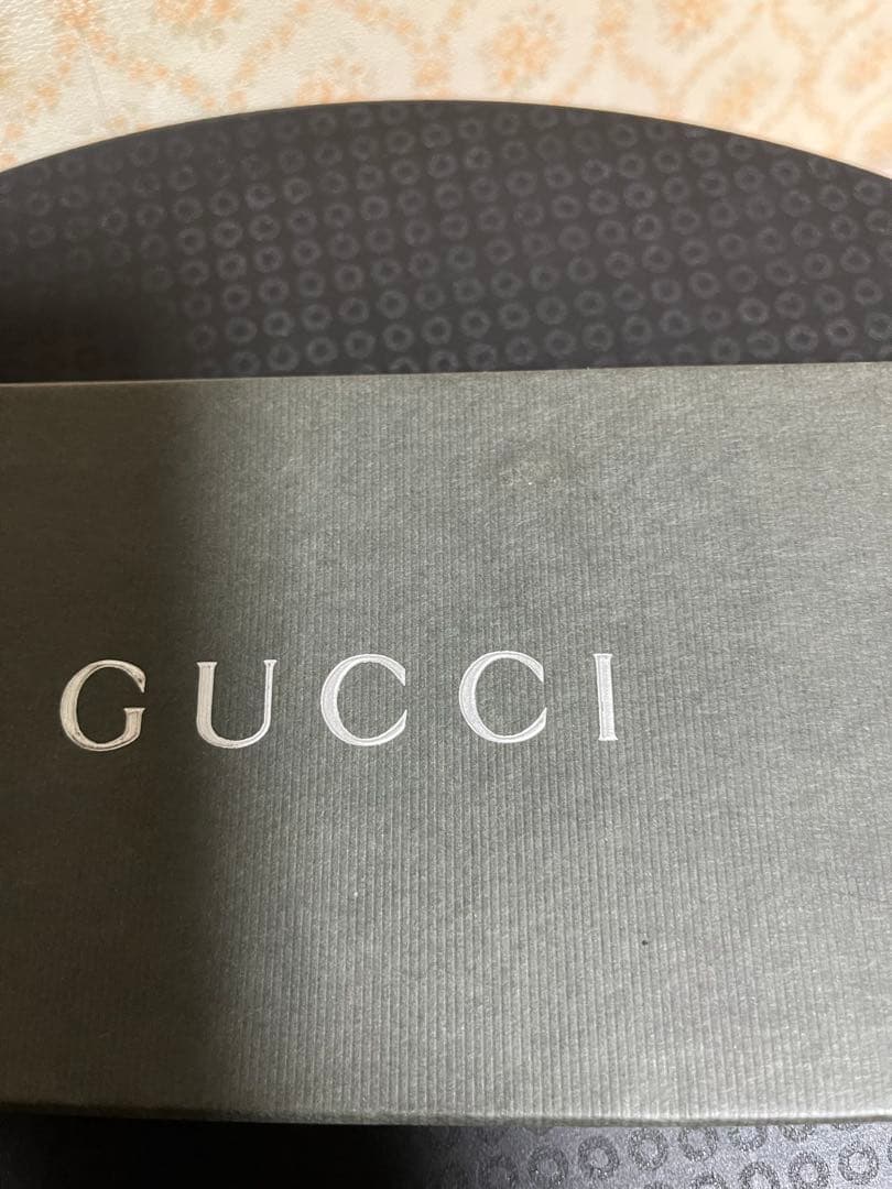 美品　GUCCI レザー手袋 ブラック 箱あり　サイズ6 1/2