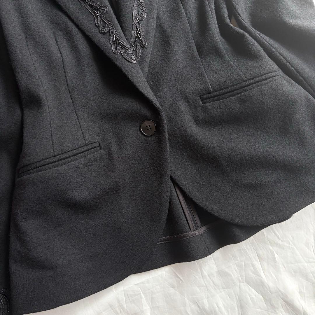 ポロ ラルフローレン★ウール100 パスマントリーコード刺繍　ビーズ ジャケット