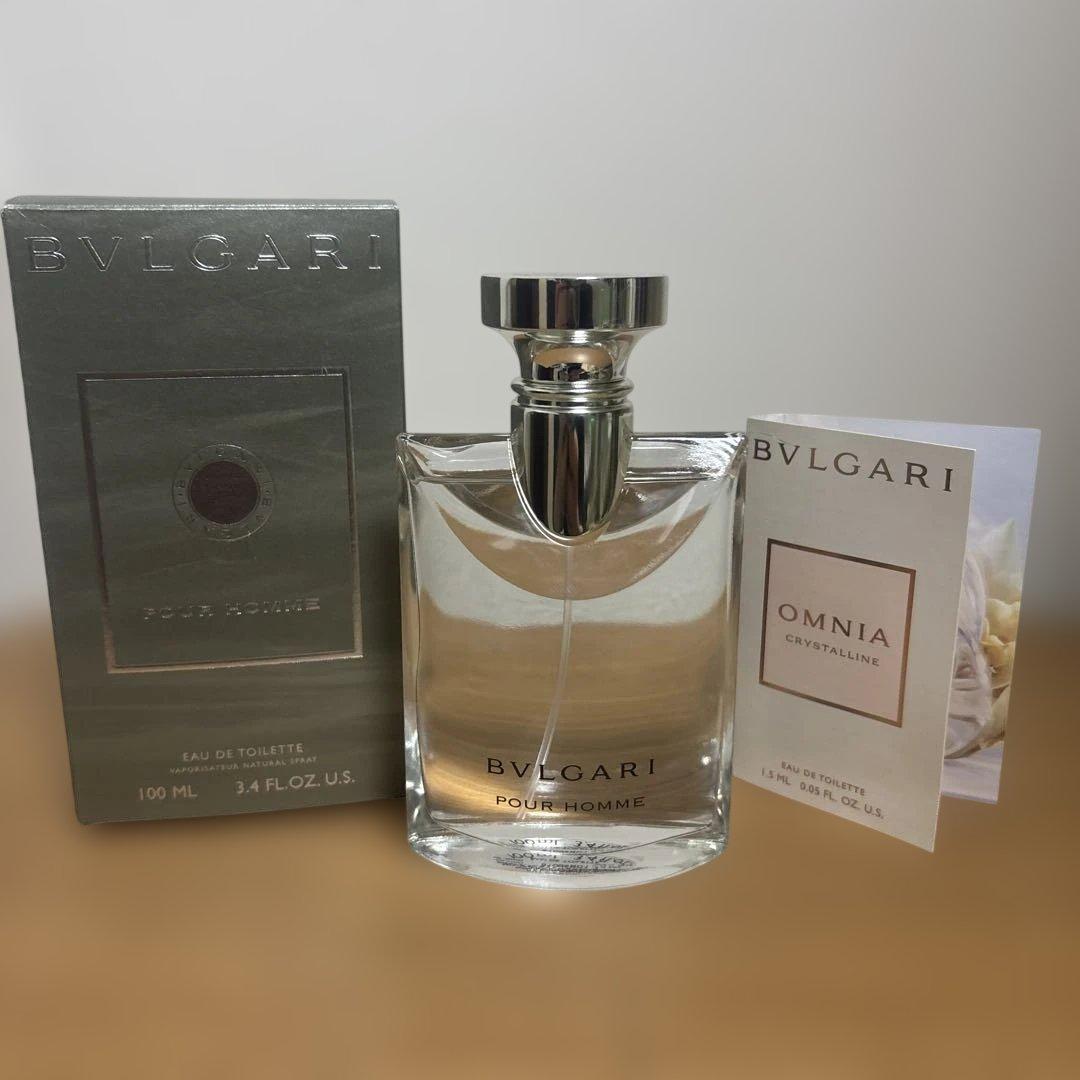 ブルガリ プールオム オードトワレ100ml(OMNIAサンプル付き)