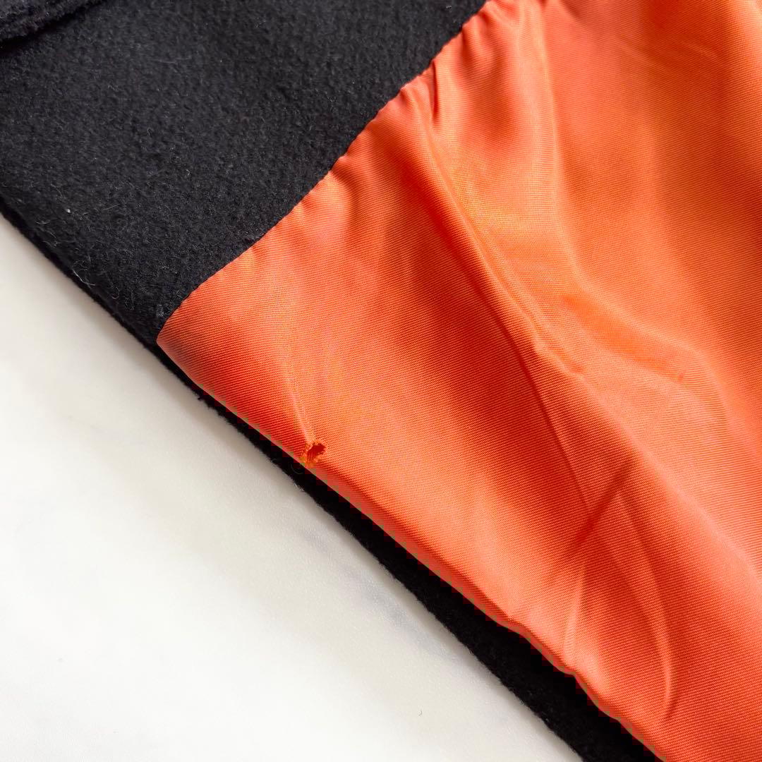 ZARA マッチングボンバーコート MA-1 ベルト マキシ丈 ブラック S