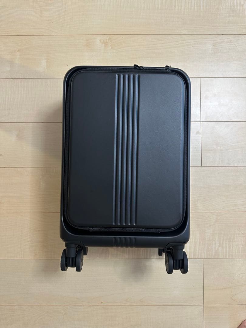 MAIMO キャリーケース Sサイズ フロントオープン　8cm拡張　ブラック