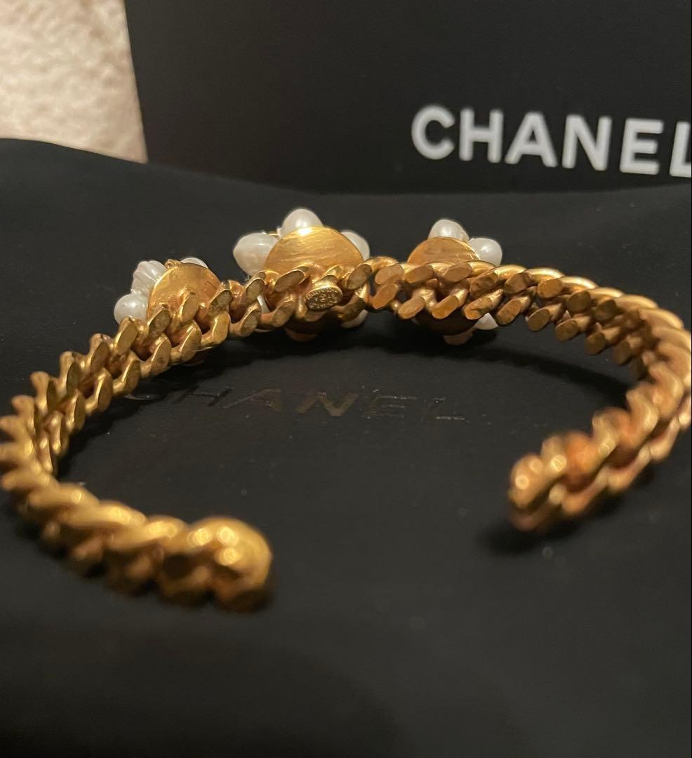 【VINTAGE CHANEL/シャネル】パールバングル