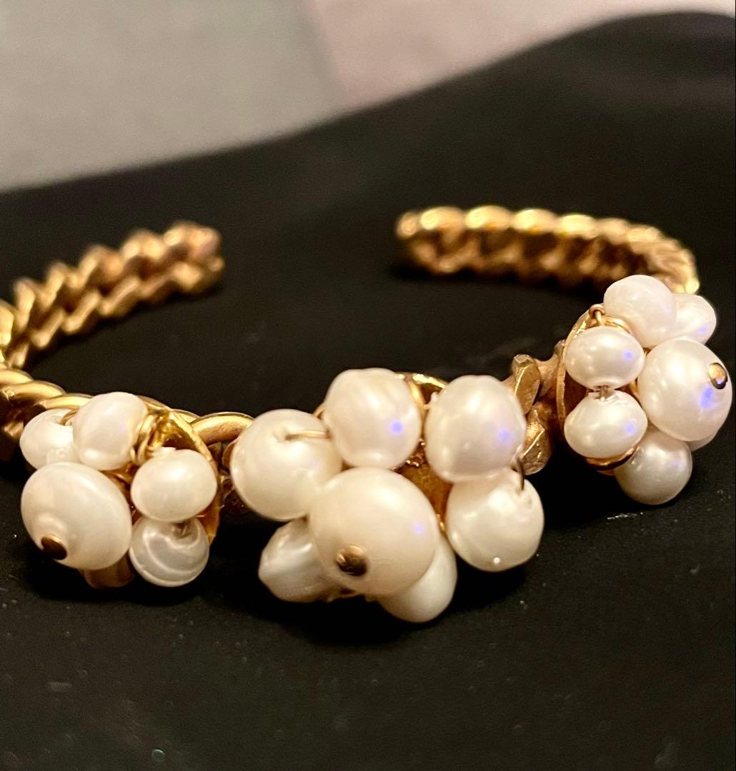 【VINTAGE CHANEL/シャネル】パールバングル