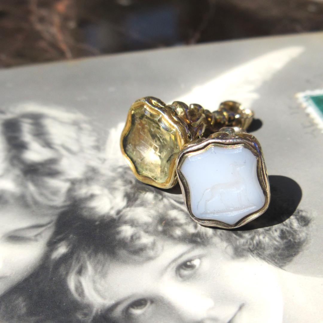 HOPE✵彡英国アンティーク ෆ ̖́-*シトリン☆:゜フォブシール♱:・✧*: