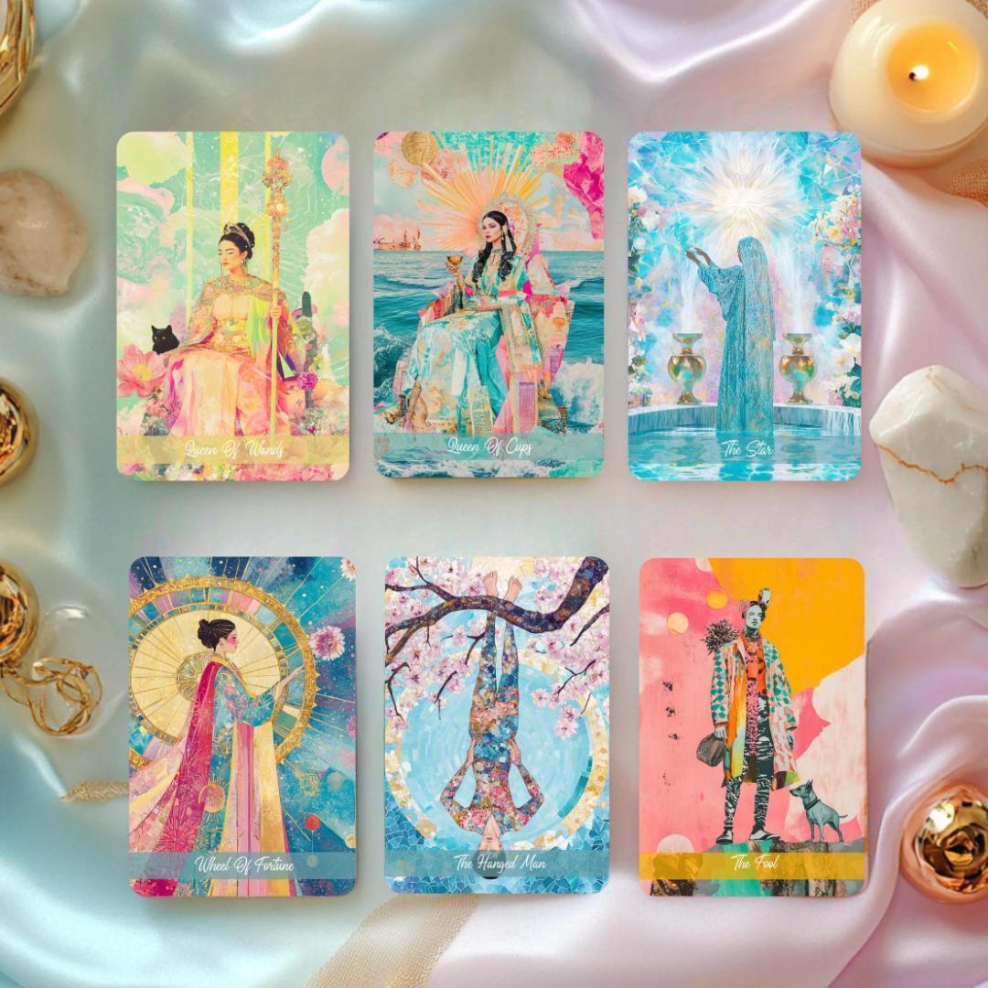 【正規品タロットカード】希少レア✨鮮やかな色彩のカーニバルを描いた超美麗デッキ