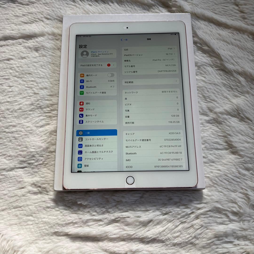 【早い者勝ち】iPad Pro 9.7 128GB SIMフリー【すぐ発送】