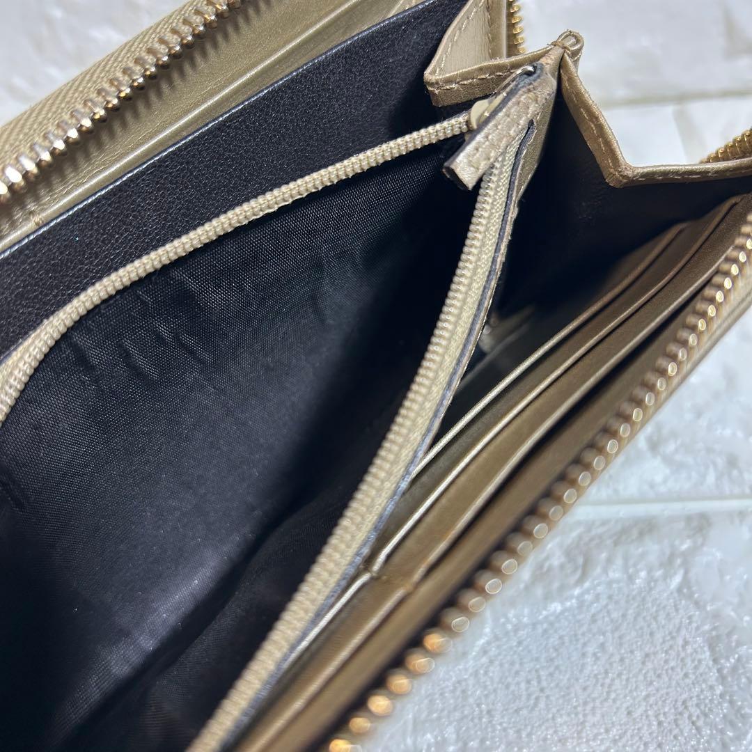 GUCCI インプリメ　ラウンドファスナー 長財布　GG柄