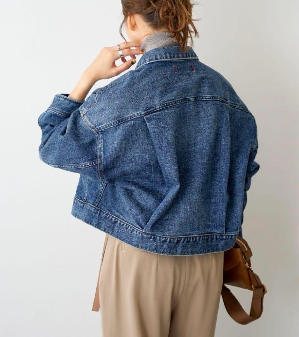 【完売品】スピックアンドスパン　RED CARD別注　デニムジャケット　紺　S