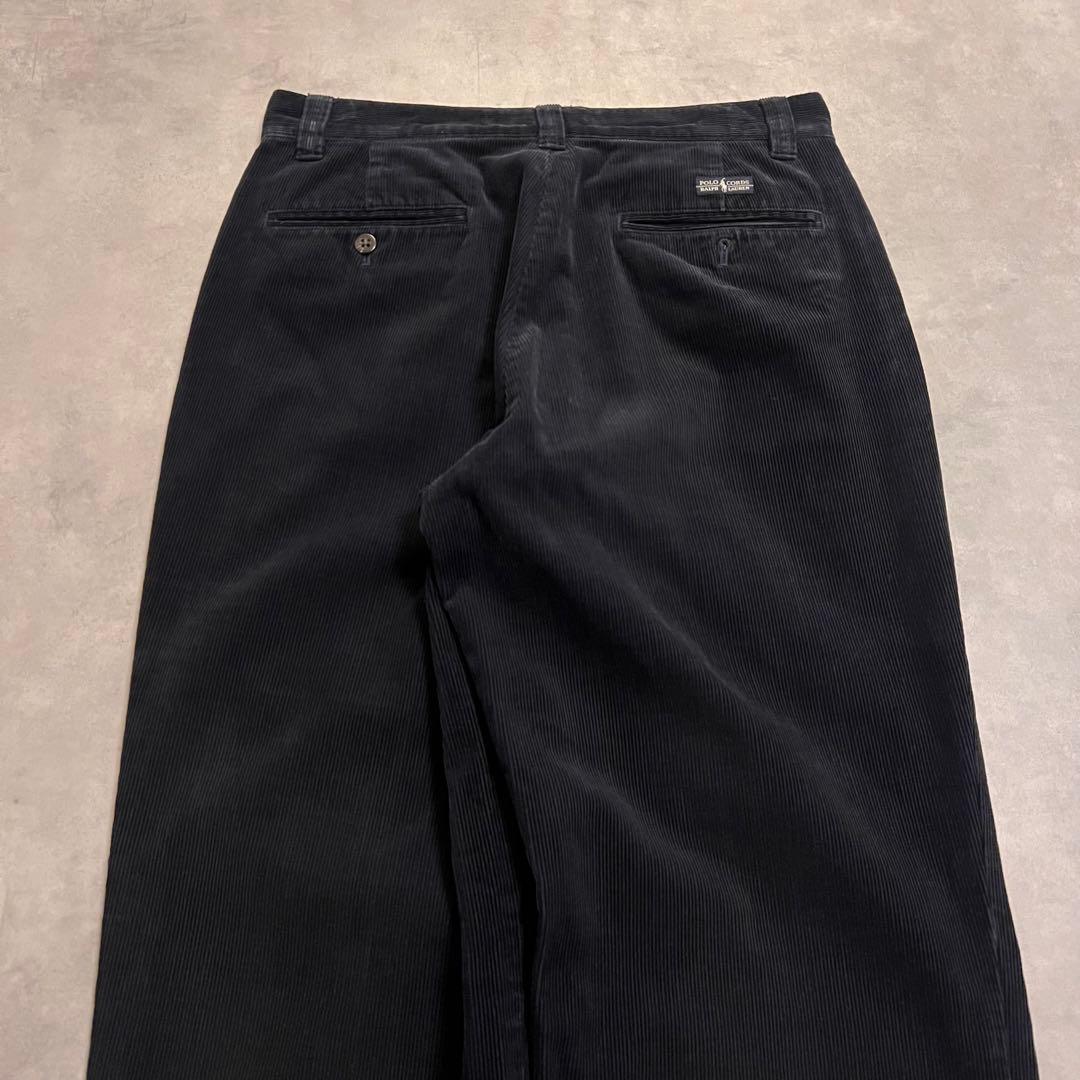 パンツ Ralph Lauren 90s BLACK corduroy pants