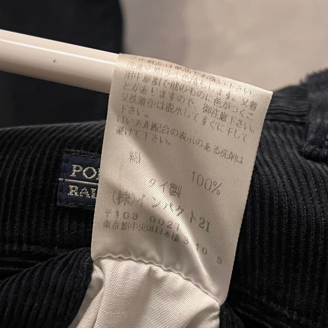 パンツ Ralph Lauren 90s BLACK corduroy pants