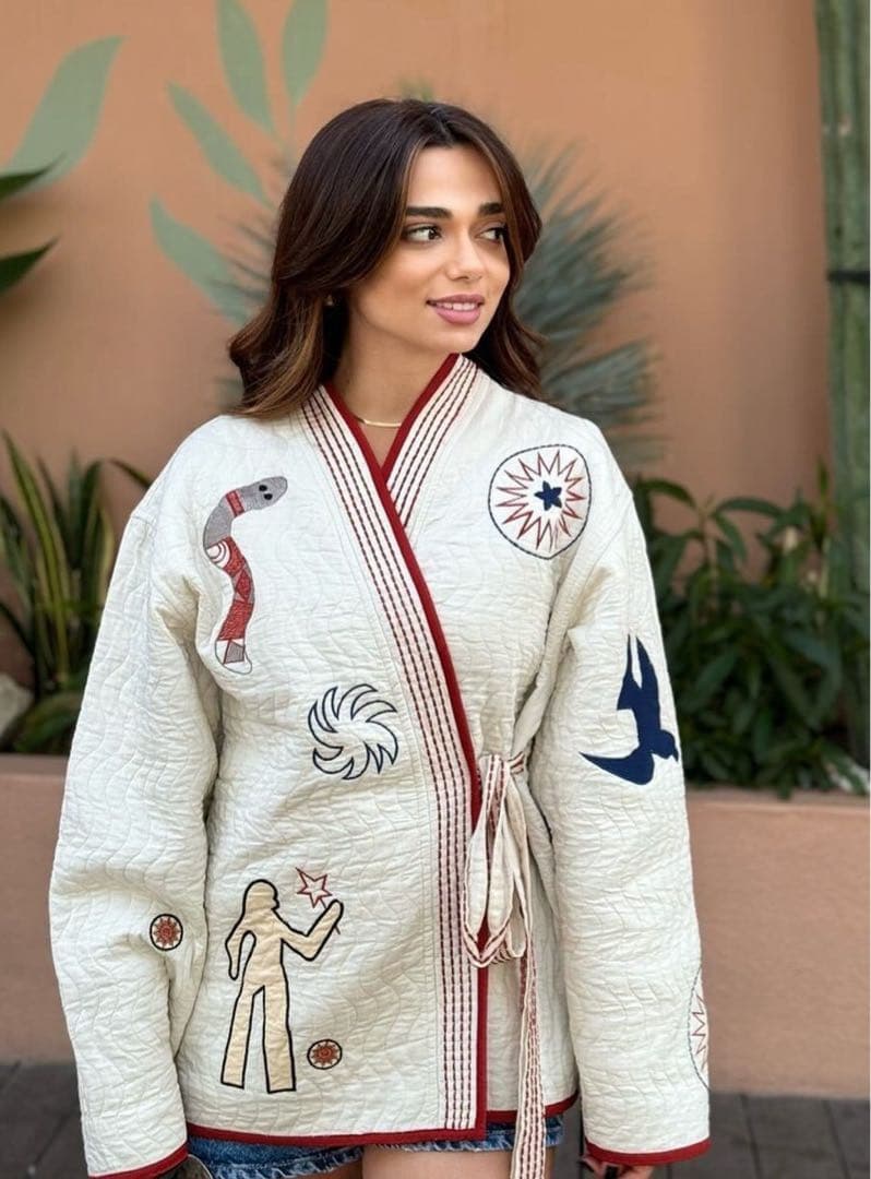 完売品✨ZARA ザラ 刺繍 フォークロア キルティング ジャケット 羽織り