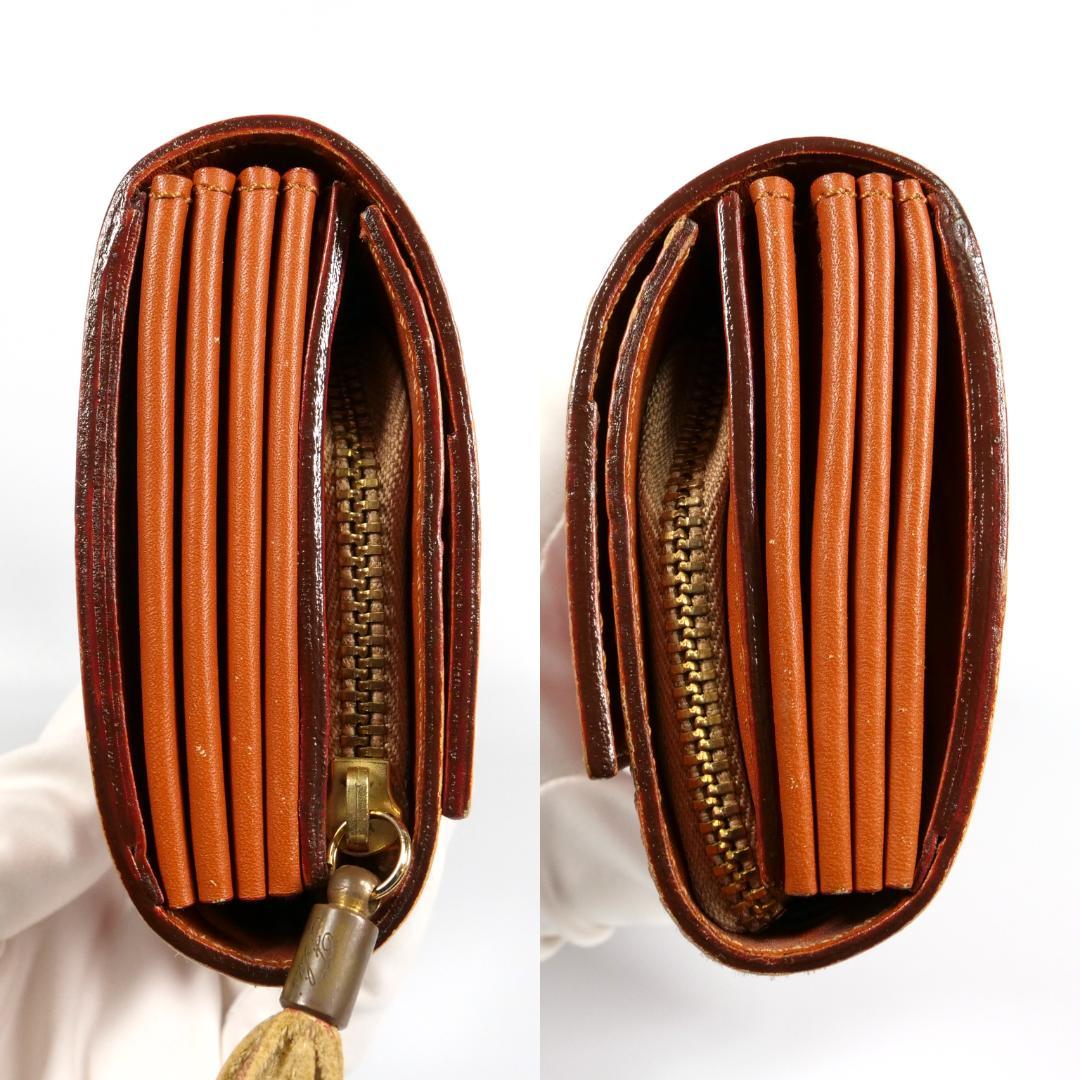 希少美品✨フェリージ 長財布 3005 コロコロ クロコ型押し レザー ピンク