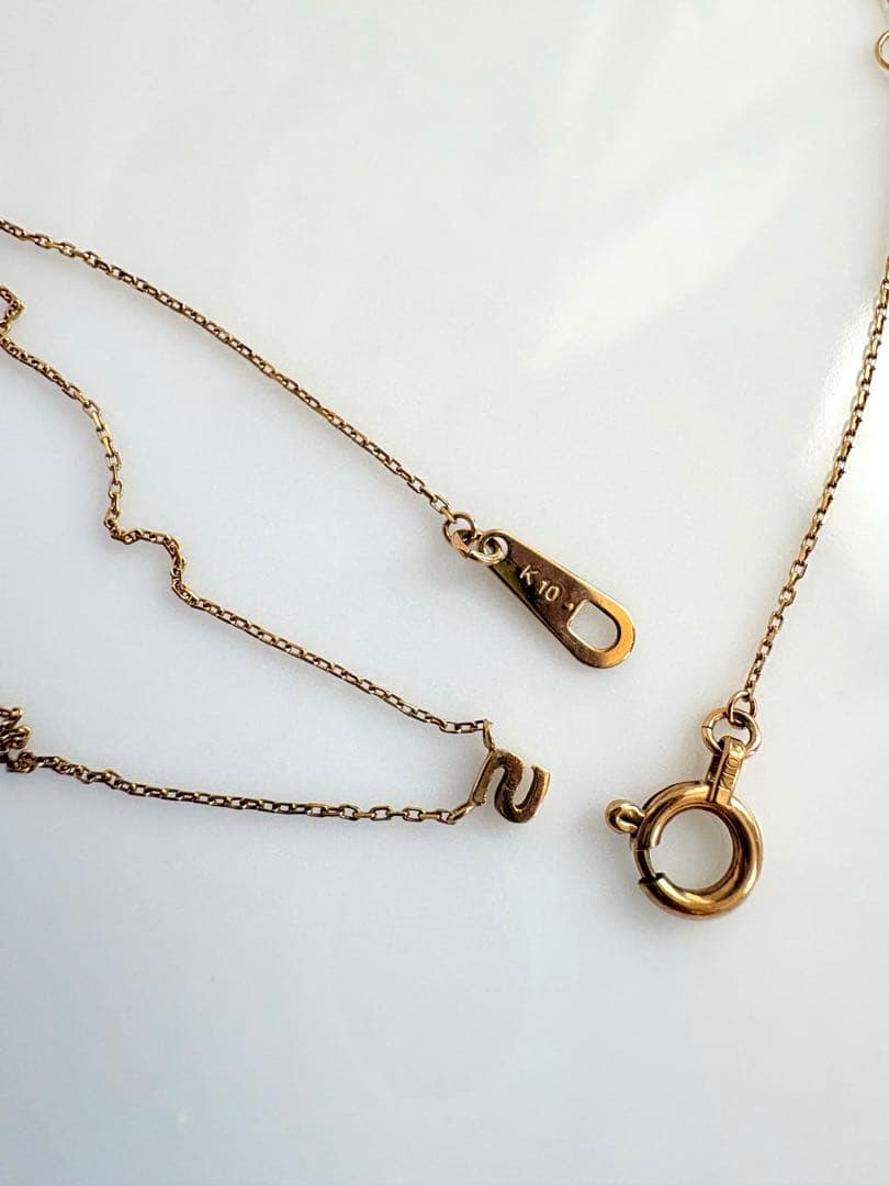 MANISTA K10イニシャルネックレス　S