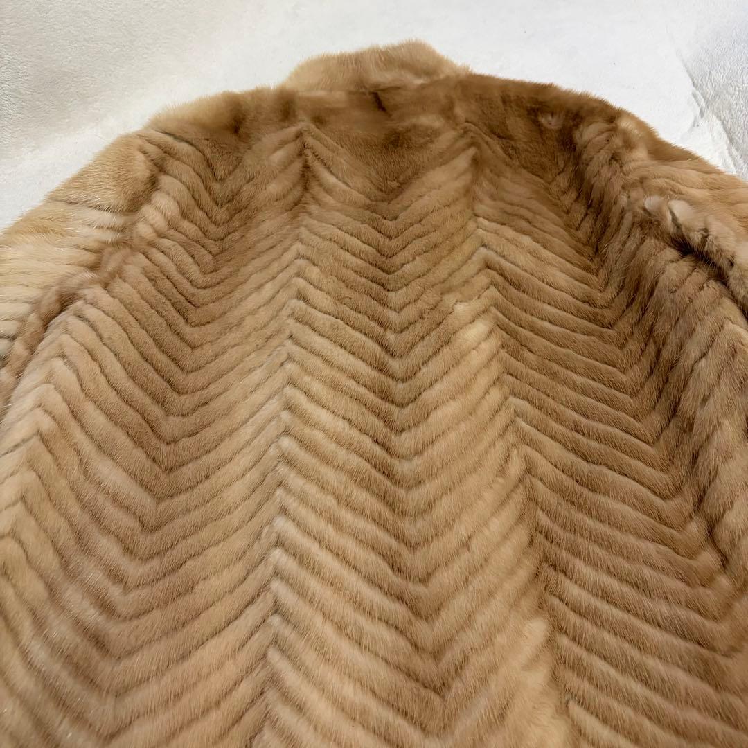 金サガ サガミンク ミンクコート ファーコート 毛皮 リアルファー ホワイト