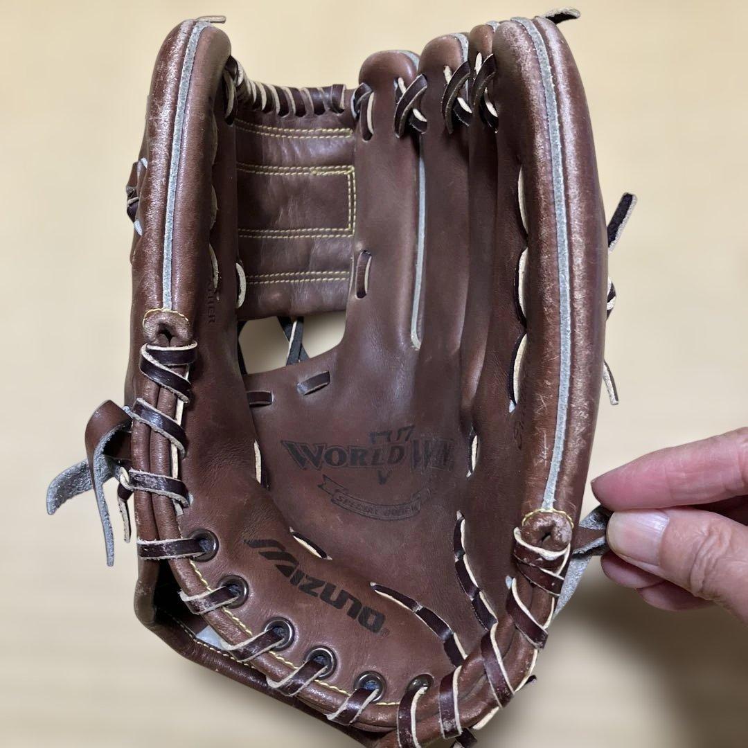 大人用　ミズノ 信義作 オーダー 希少 Mizuno 軟式グローブ　右投げ用