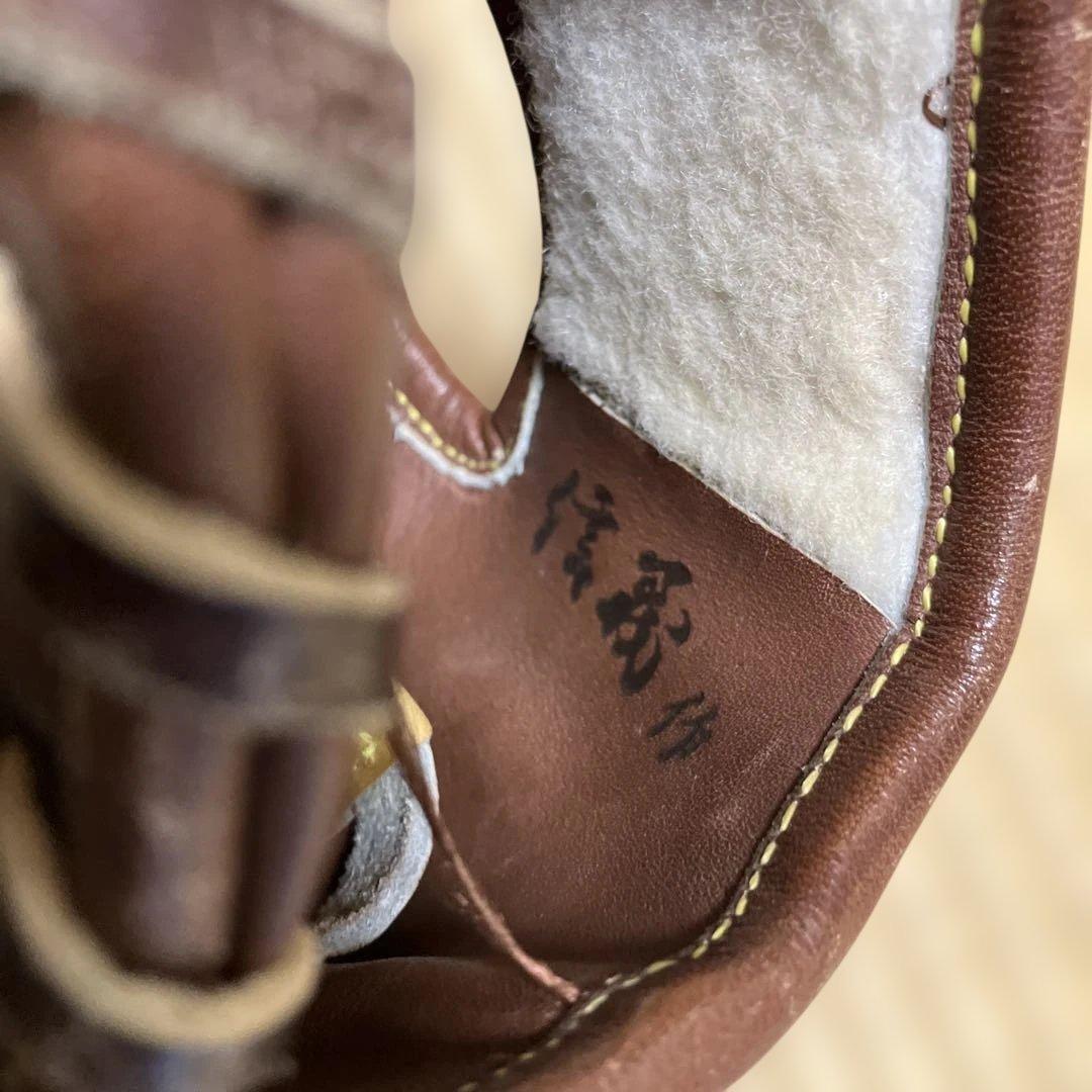 大人用　ミズノ 信義作 オーダー 希少 Mizuno 軟式グローブ　右投げ用