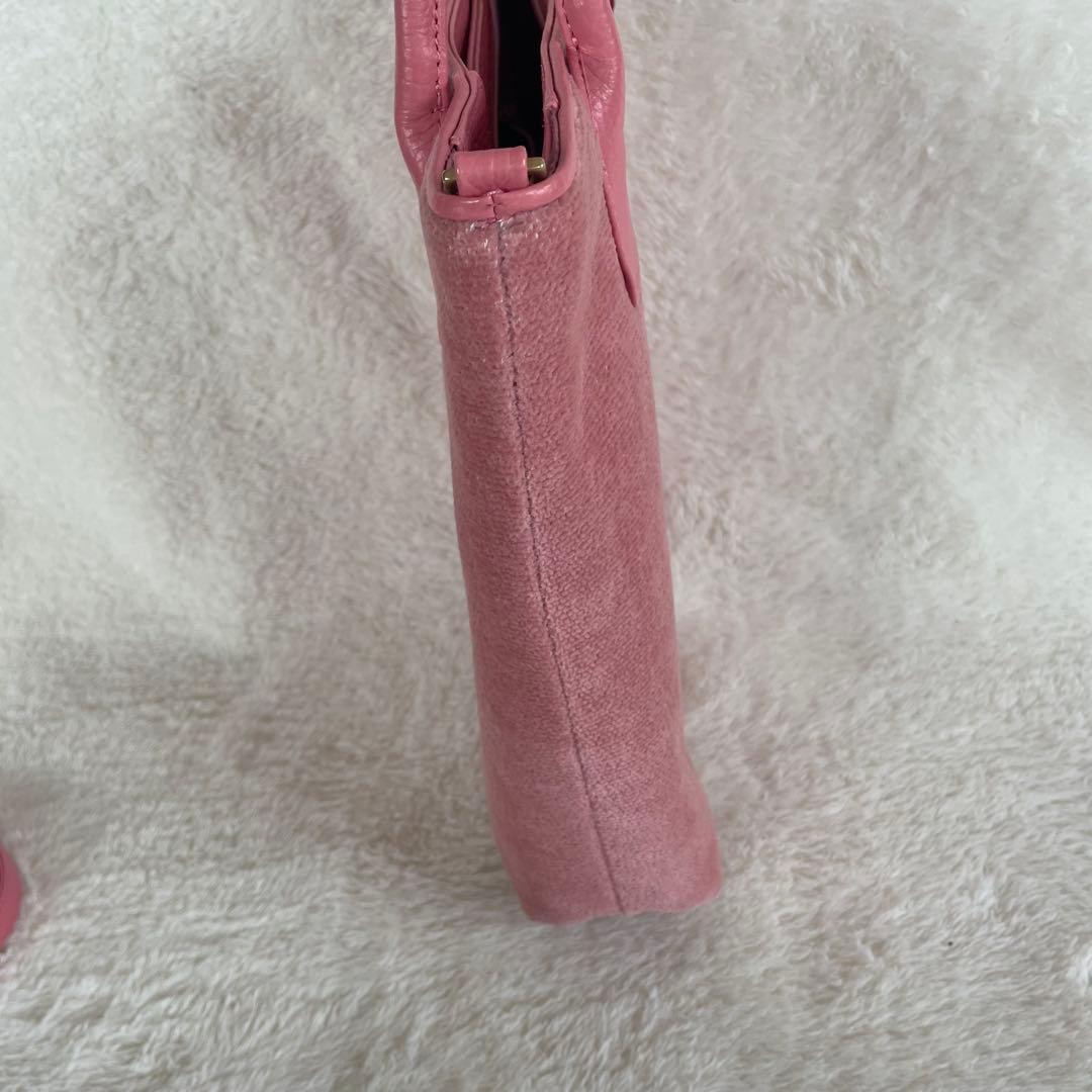 FEILER フェイラー ユニカラー トートバッグ ショルダーバック ピンク