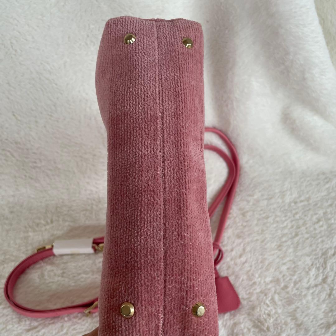 FEILER フェイラー ユニカラー トートバッグ ショルダーバック ピンク