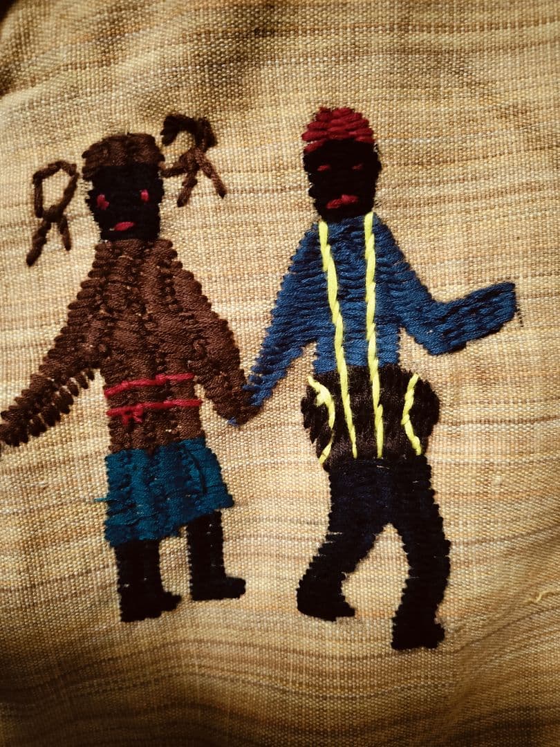 エスニック　ロングパーカー　ナカ族手刺繍衣類　注文商品　新品　タイ製