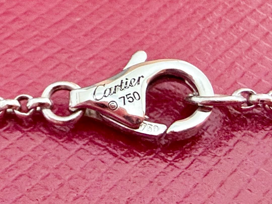 廃盤希少品☆カルティエCartier☆K18WGネックレスアントルラセツイスト