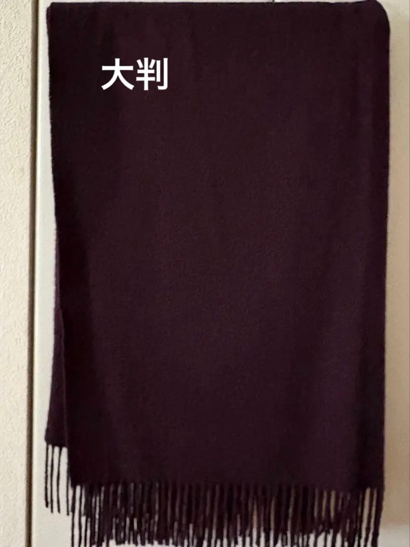 Johnstons of Elgin トレンド色　バーガンディ　カシミヤストール