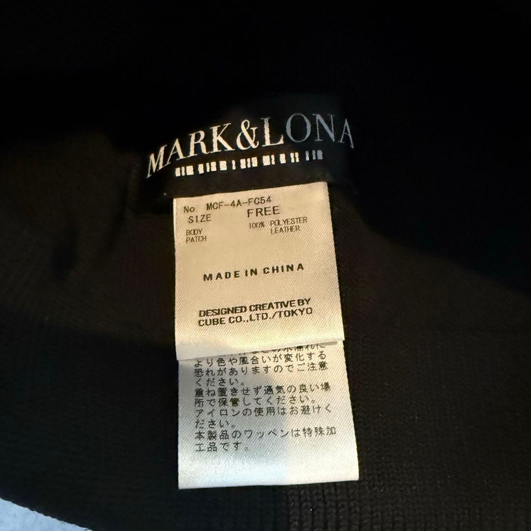 美品 ★ MARK&LONA ビーニー ニット帽 ブラック マーク&ロナ 正規品