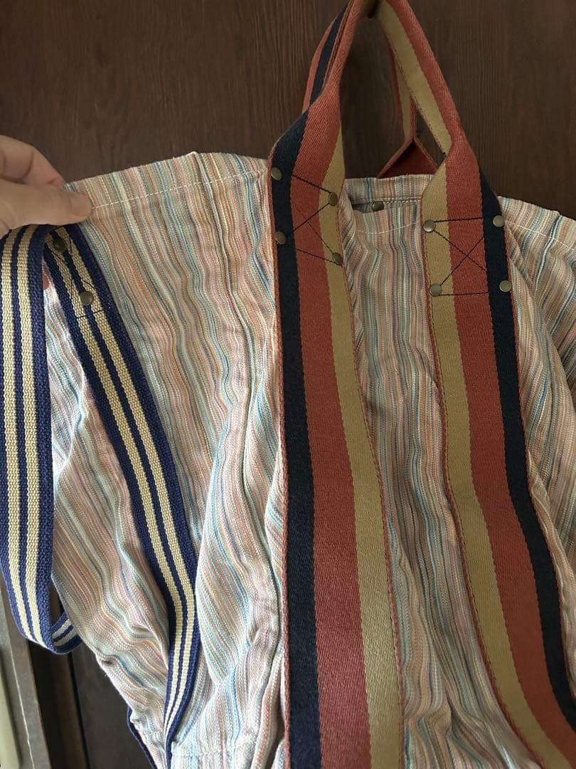 kapital/トートバッグ/キャピタル/ストライプトートバッグ/ビックトート