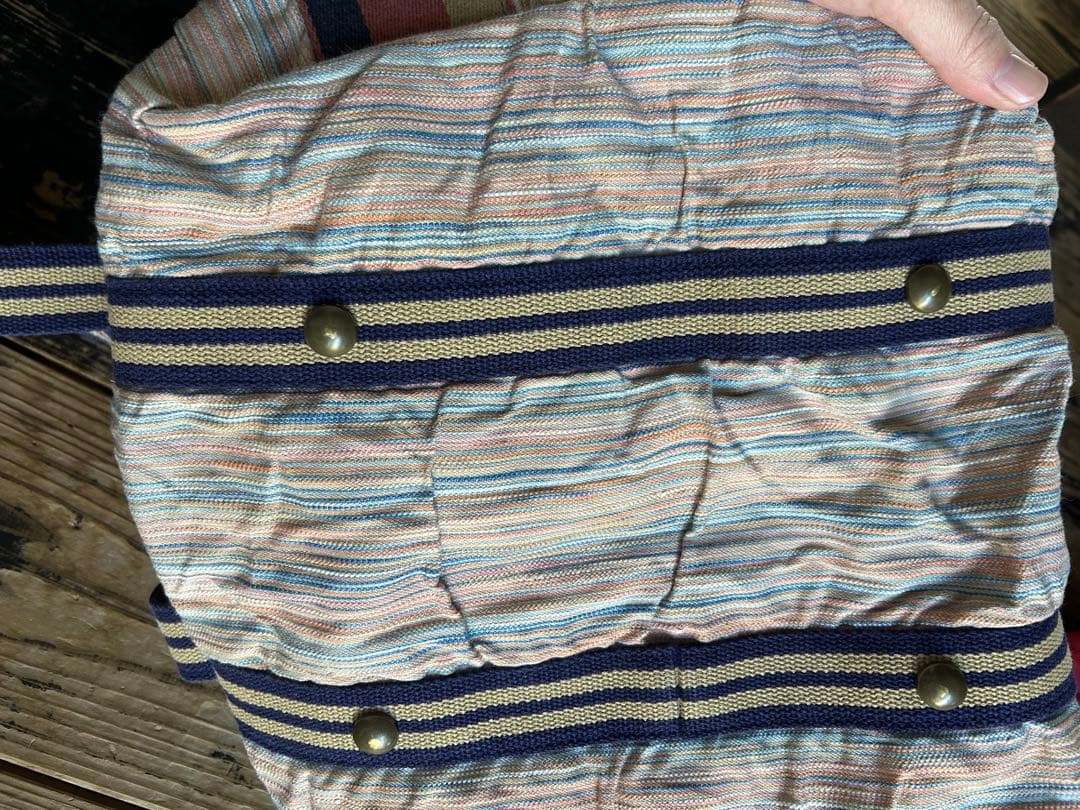 kapital/トートバッグ/キャピタル/ストライプトートバッグ/ビックトート