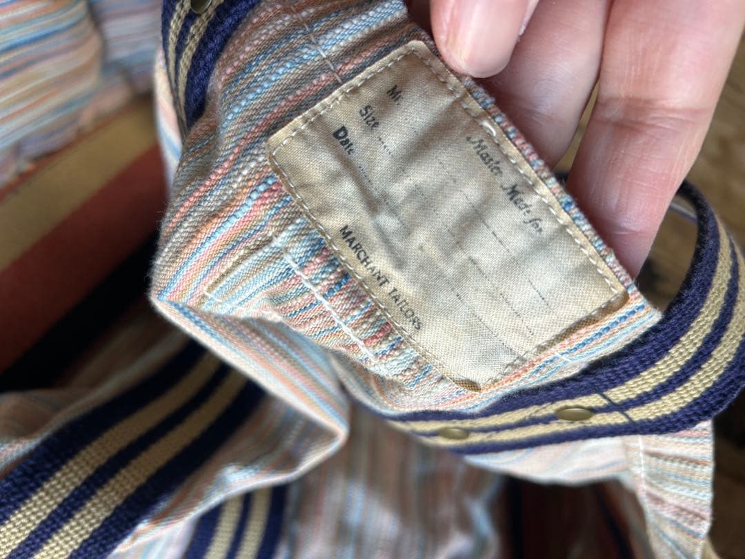 kapital/トートバッグ/キャピタル/ストライプトートバッグ/ビックトート