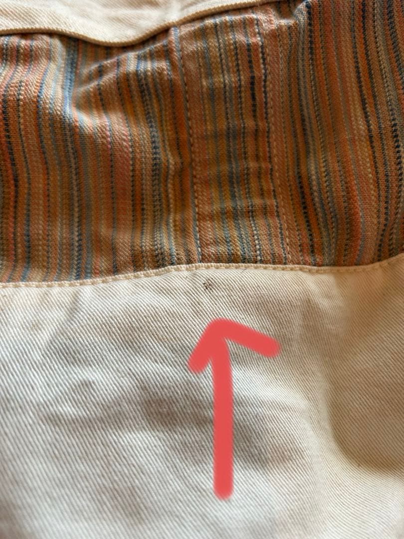 kapital/トートバッグ/キャピタル/ストライプトートバッグ/ビックトート