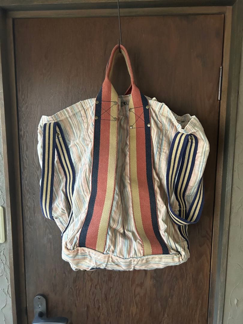 kapital/トートバッグ/キャピタル/ストライプトートバッグ/ビックトート