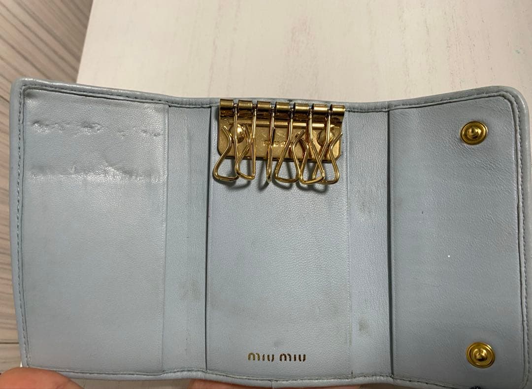 miumiu マテラッセ　ブルー